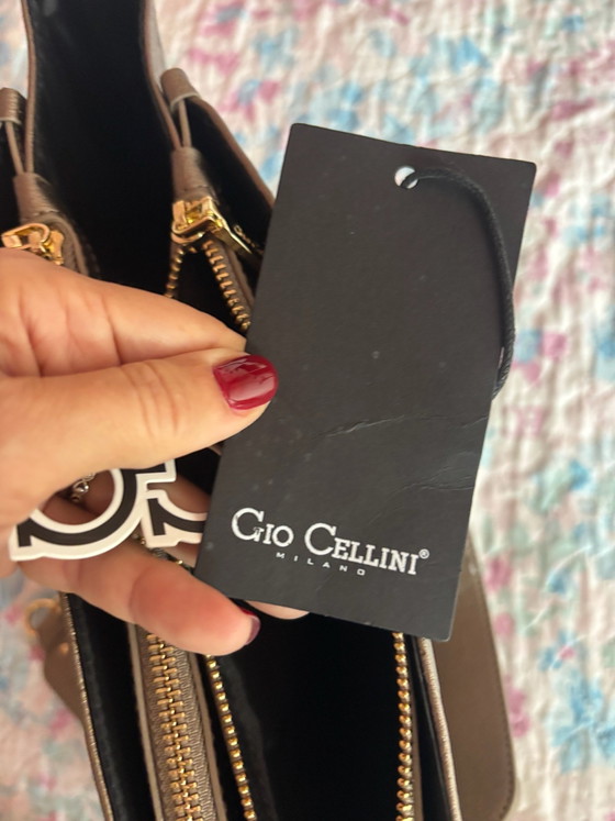 Borsa Shopping Gio Cellini Milano - Color Bronzo, Borse tote, Metallo, Skai, Marrone (foto 11 di 15)