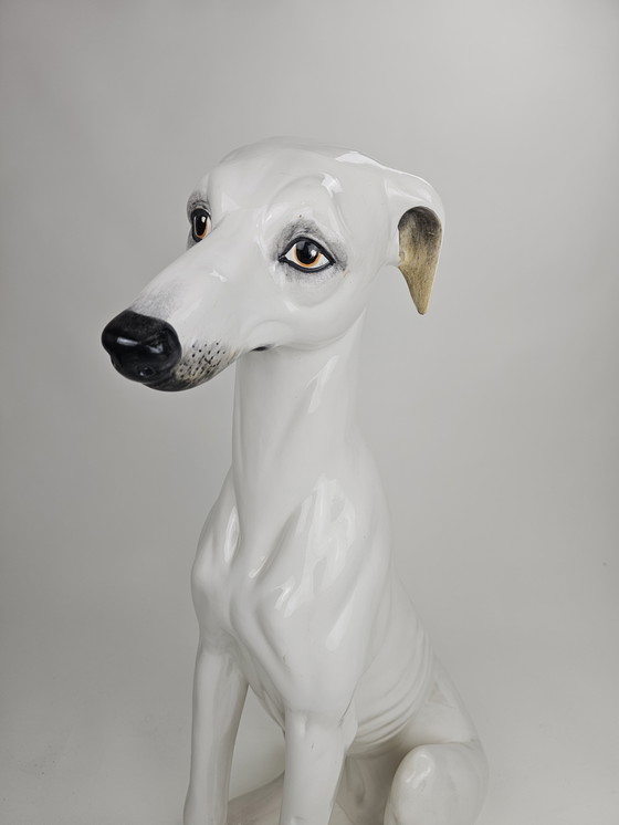 Image 1 of Galgo Cerámica blanca