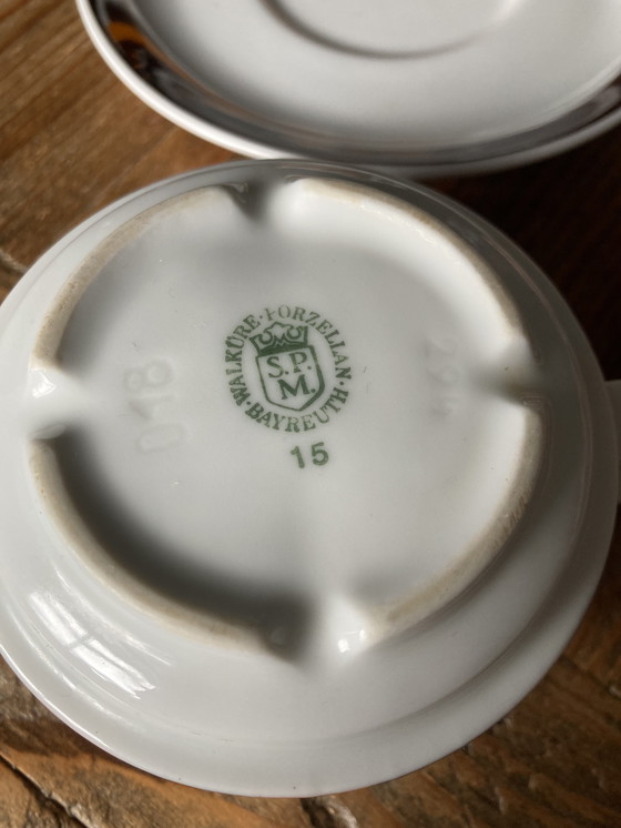 Image 1 of Set vintage di 4 tazze e piattini Valkyrie