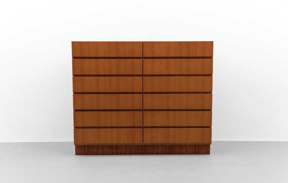 Image 1 of Mid-Century Walnut Chest of Drawers, 1960s