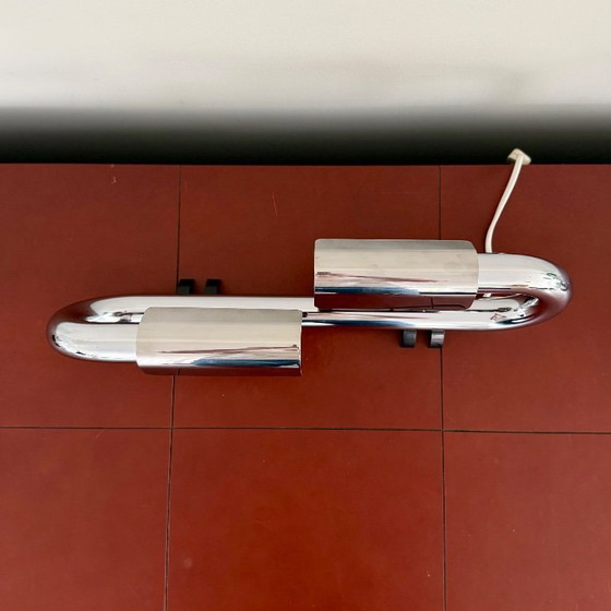 Image 1 of Luci Italia T452 Space Age chrome design 1970s collector's item