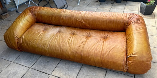 ORIGINELE Giovannetti Anfibio slaapbank – Alessandro Becchi – Italiaans design uit de jaren 70 – 3 5 zitsbanken, Leather