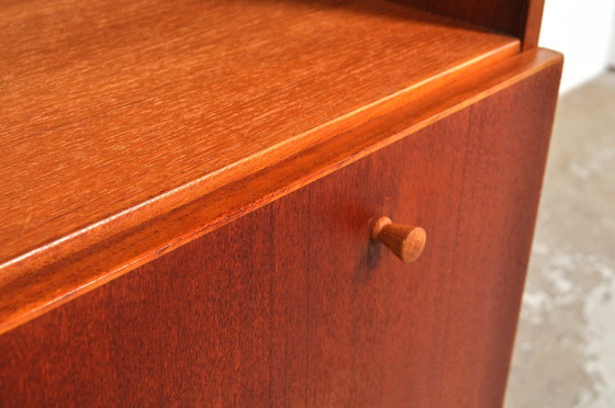 Image 1 of Mid-century Teak compartment cabinet with flap