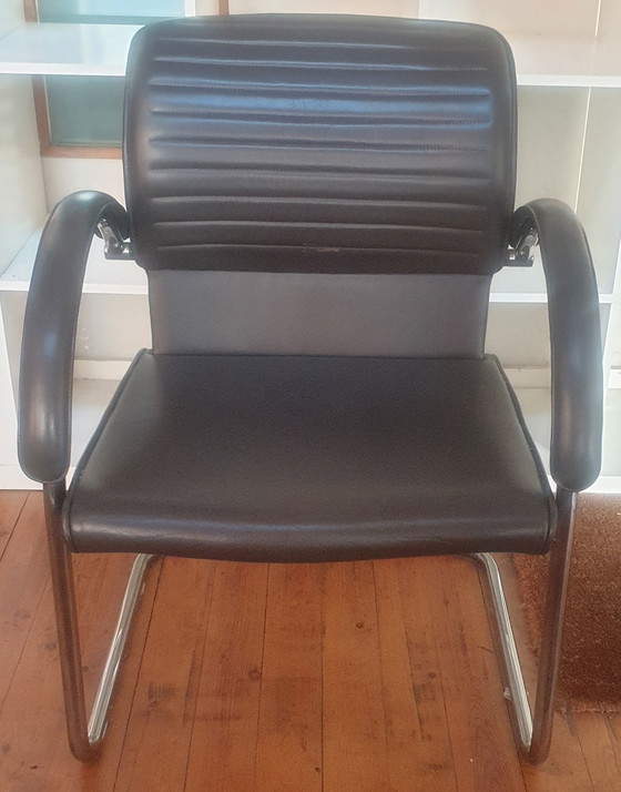 Image 1 of 9x Thonet Sled Chairs Dark Brown