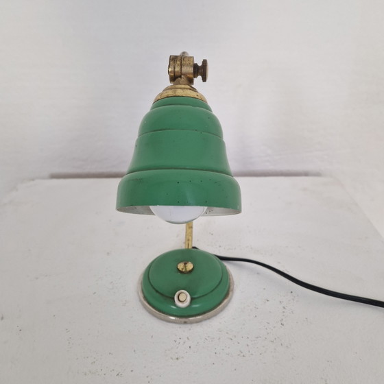 Fantastica lampada da scrivania o da comodino in stile vintage anni '60. – Lampade da tavolo, Metal, Brass (photo 3 of 5)
