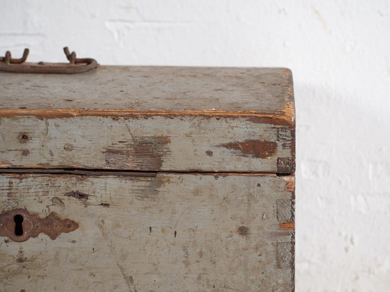 Kleine antike graue Truhe (ca. 1900) #69 – Kommoden, Rustic (photo 34 of 40)