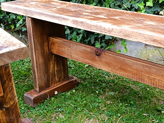 Image 1 of Lote de 2 bancos antiguos