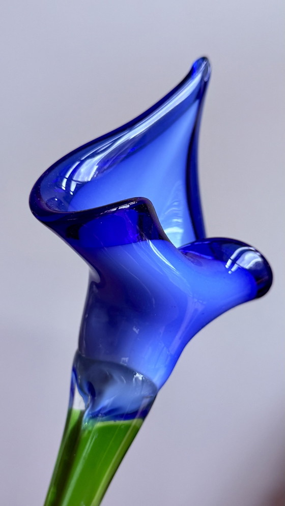 Glass blue Calla flower from Murano – Decorative Objects, Murano Glass (photo 9 of 9)