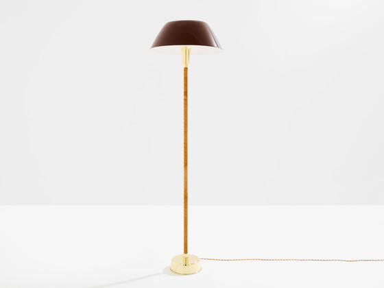 Image 1 of Lisa Johansson-Pape Ihanne Floor Lamp Brass Leather 1950