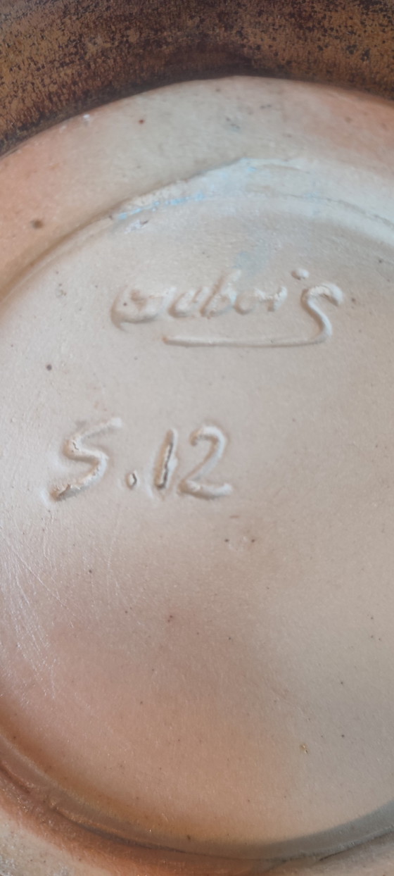 Image 1 of Small bowl signed Antoine Dubois, Mons ceramic, 1930s–40s

