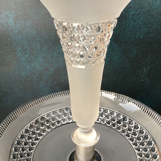 Image 1 of Baccarat Kristal Epergne - Etagère 19e-eeuws tafelstuk