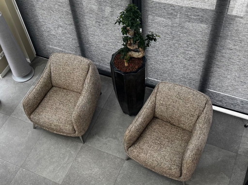 2x Natuzzi Platea fauteuil