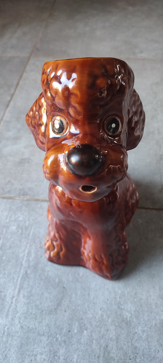 Image 1 of Zoömorfe keramische kan in de vorm van een poedel, jaren 1950-1960