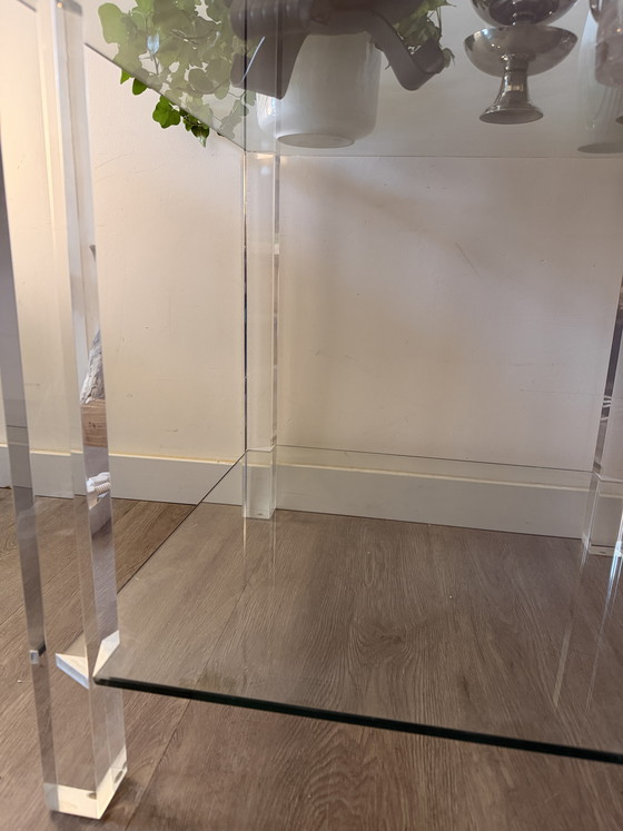 Image 1 of Lucite bijzettafel Hollywood regency jaren 70/80