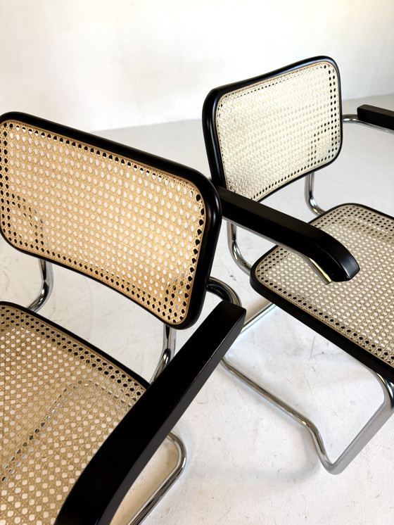 Image 1 of 2 sedie vintage Cesca in tessuto modello S64 '60