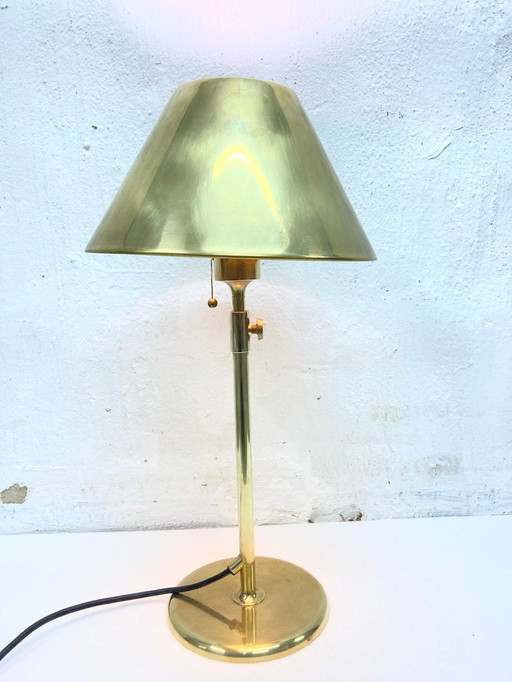 Florian Schulz Lesan lámpara de mesa de latón 70s 80s diseño