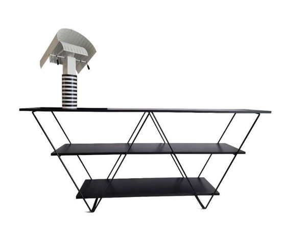 Image 1 of Vrijstaande postmoderne minimalistische kast van Tord Björklund en Louise Treschow