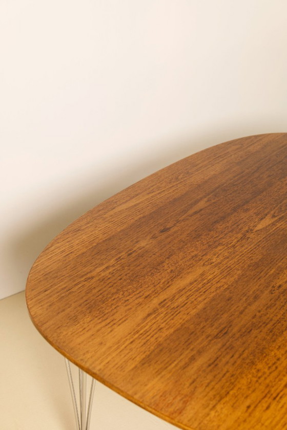 Image 1 of Piet Hein & Bruno Mathsson Superellipse Dining Table, 1970's, Fritz Hansen