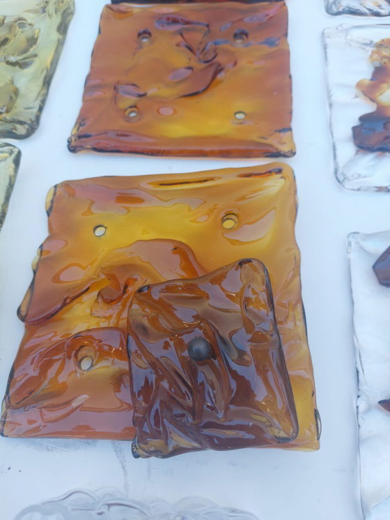 Image 1 of Lot de paire Toni Zuccheri pour applique Venini années 70 :