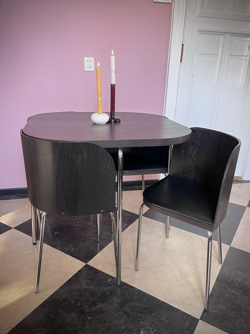 Juego de comedor IKEA Fusion vintage icónico. 4 sillas 1 mesa. De la diseñadora Sandra Kragnert