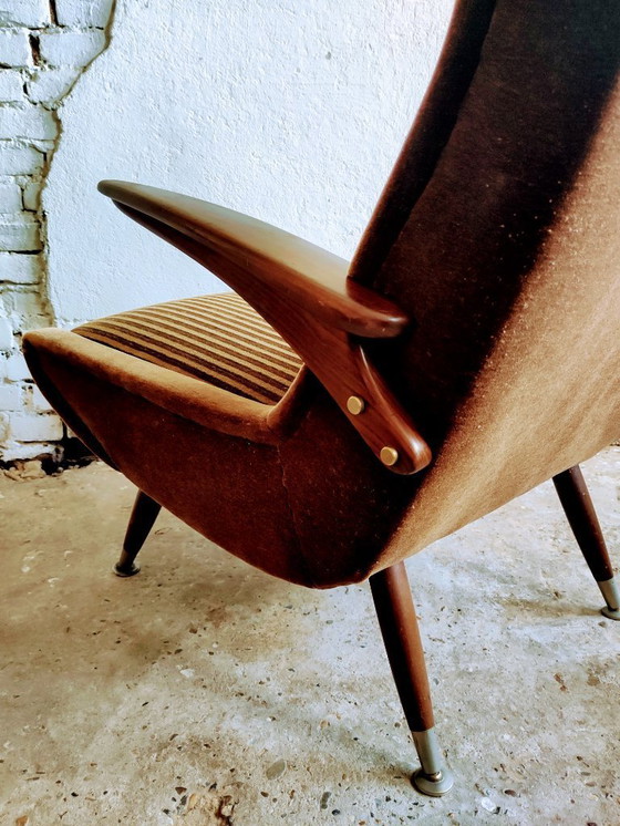 Image 1 of Midcentury Set 3-Seater Sofa and Two Armchairs Scandinavian Design