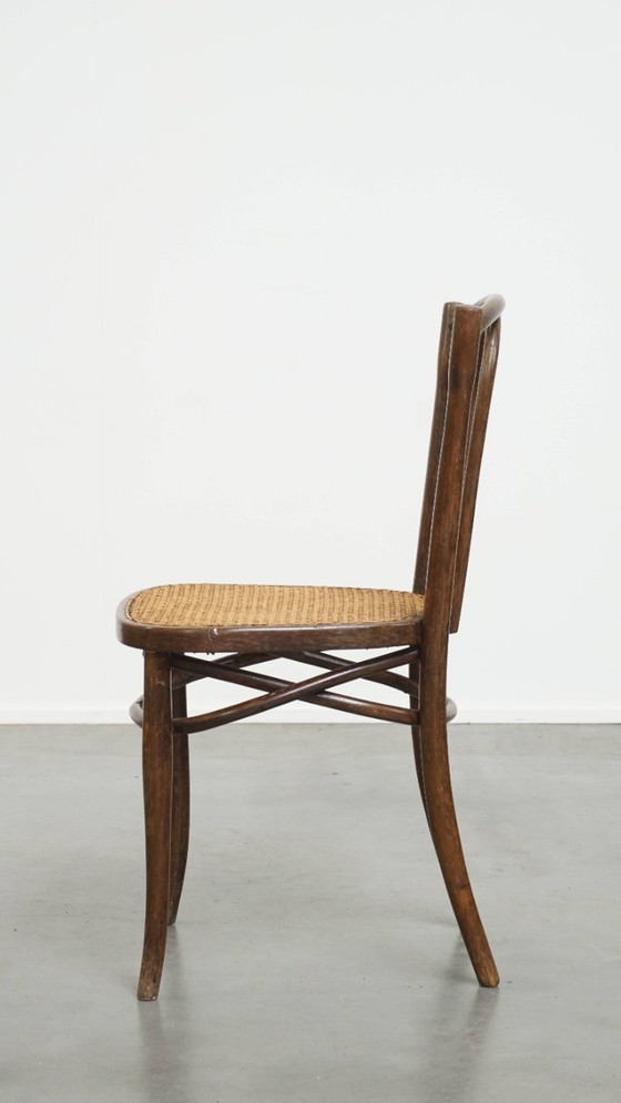 Image 1 of Bistrostuhl im Thonet-Stil mit Geflechtsitz