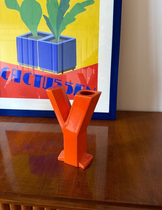 Image 1 of Vaso solifleur in ceramica a forma di lettera Y, Marcel Radureau Francia, 1970 ca. 1970