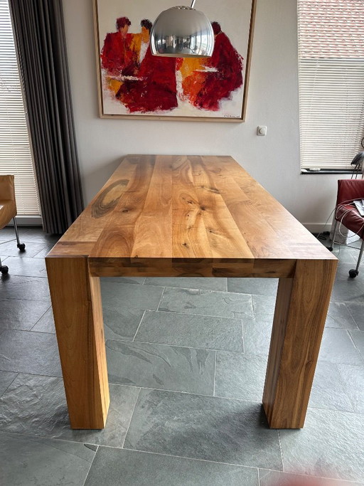 Dining room table Pilat and Pilat type Hindrik Langhout walnut wood