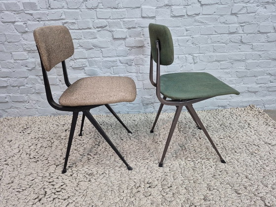 Image 1 of Chaises Result vintage, design néerlandais, par Friso Kramer pour Gispen, version rembourrée, Pays-Bas, années 1960 — Lot de 2