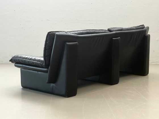 Image 1 of Nicoletti Salotti für Avanti Ledersofa – Italien, 1980er
