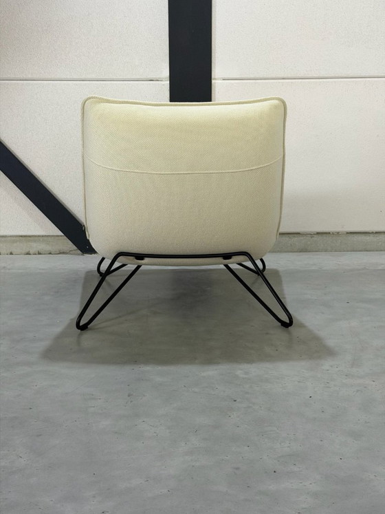 Rolf Benz Freistil 394 Armchair - cream-colored fabric – Textile (photo 5 of 10)