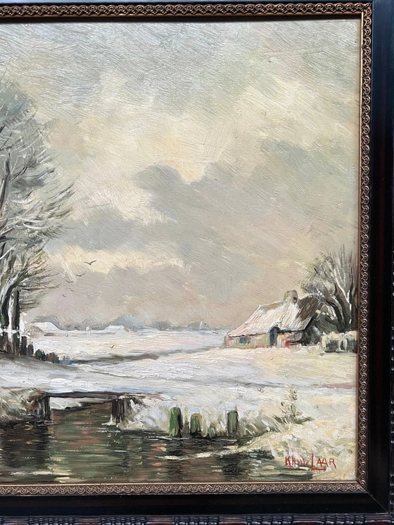 Painting "Winter landscape". – Paintings & Drawings, Canvas (photo 3 of 7)