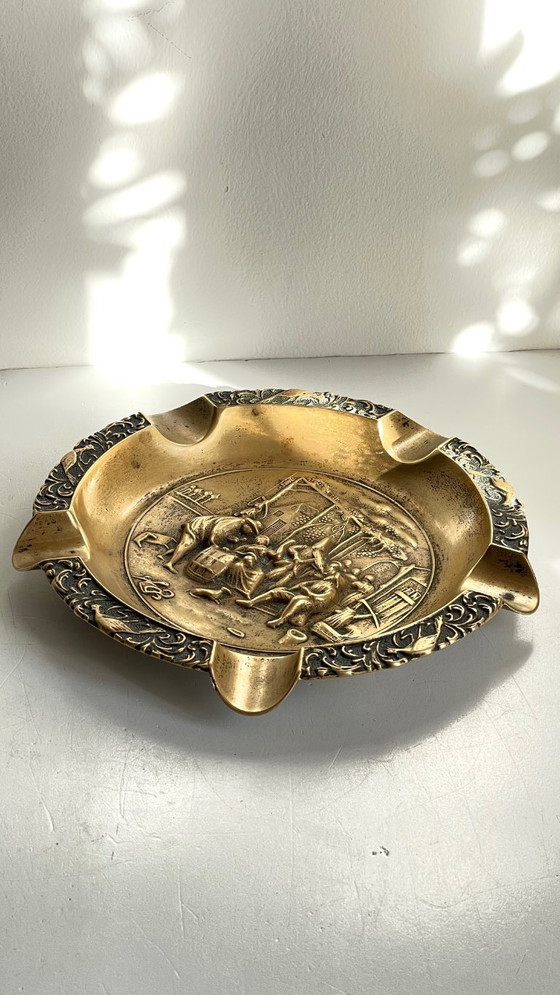 Image 1 of Posacenere vintage in ottone massiccio