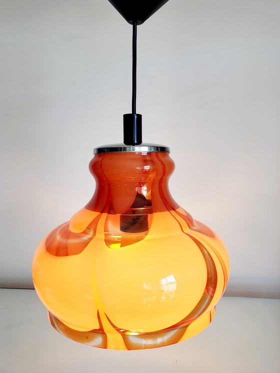 Image 1 of Murano glazen vintage hanglamp, Carlo Nason, Italy, jaren 1960
