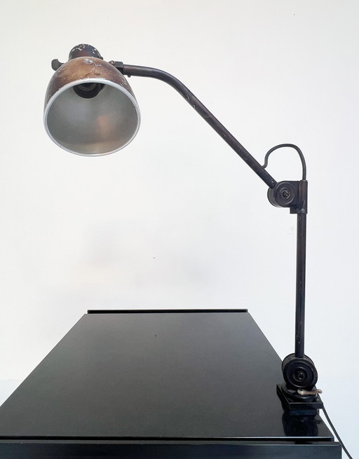 Industrial Height Adjustable Vintage Clamp Lamp, 1960's