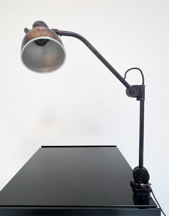 Image 1 of Lampe industrielle à pince réglable en hauteur, 1960s
