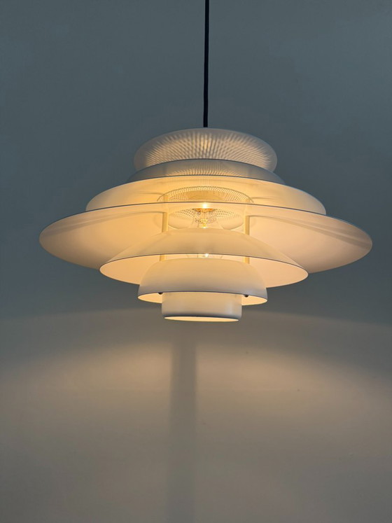 Vintage Danish Jeka Metaltryk Snowball - Danish design lamp – Pendant lamps (photo 3 of 10)