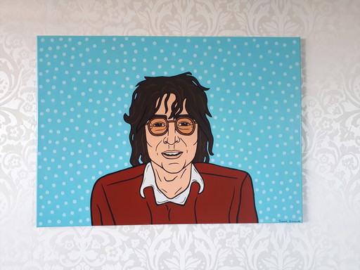Frances Eckhardt - pop art painting Lennon 50x70