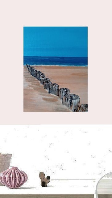 Image 1 of 3x Strandgemälde