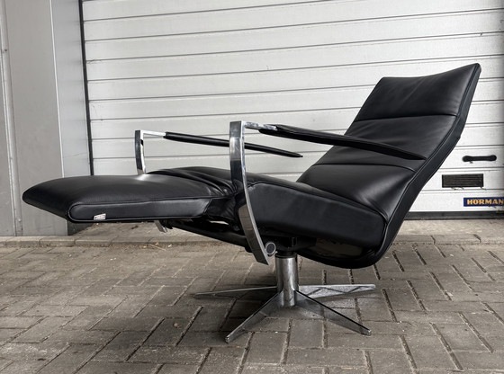 Image 1 of Jori Idaho Relax Armchair, Medium, Multi-Move, Black Leather, As Good As New