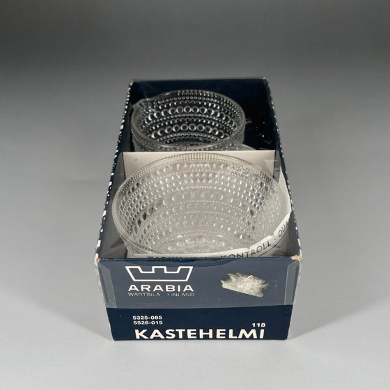 Image 1 of Arabia Nuutajärvi Kastehelmi Set zucchero e panna – Oiva Toikka – Finlandia – Scatola originale