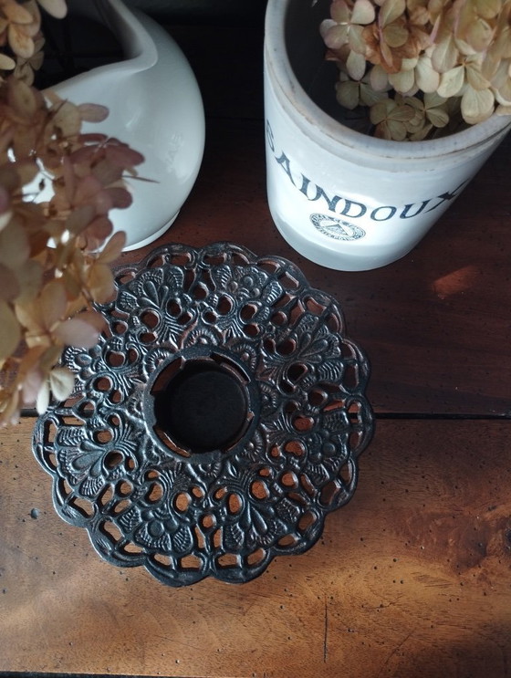 Image 1 of Silea gietijzeren voedselwarmer of theepotwarmer