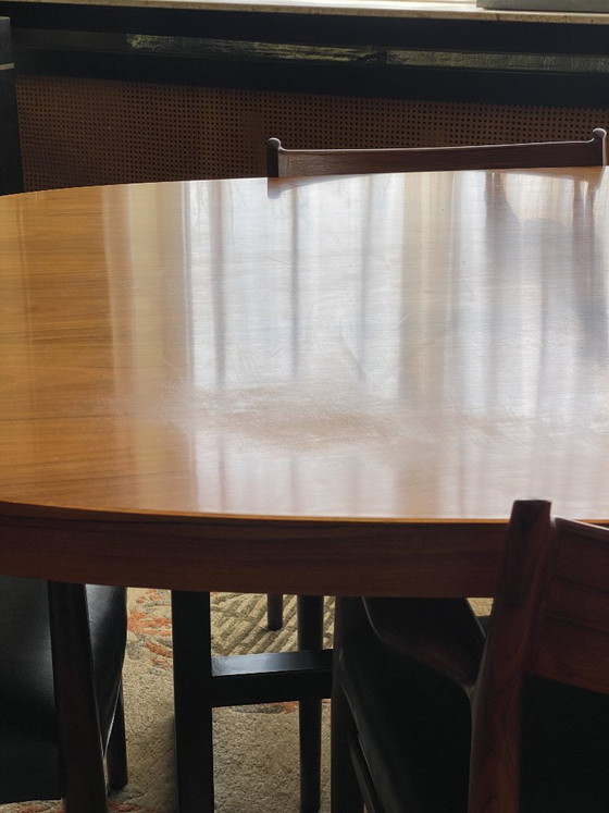 Image 1 of Danish Vintage design dining table + 6 chairs