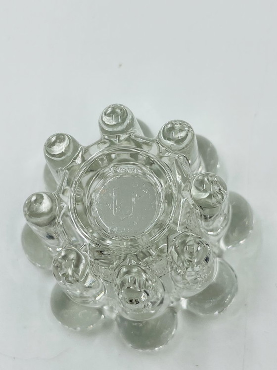 Set of 6 Vintage Flower Candlesticks by VMC Reims - 1960s – Candle holders, Glass (photo 11 of 12)
