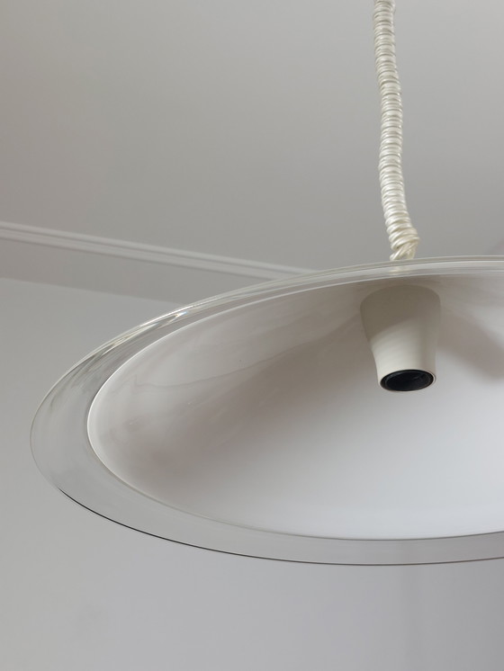 Image 1 of Vintage Mid Century Leucos Designer Deckenlampe Pendelleuchte Italien 