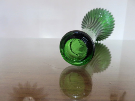 Image 1 of Empoli Italië karaf van groen diamantvormig glas