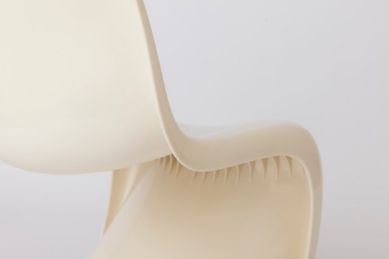 Vintage White Panton Chair By Verner Panton For Herman Miller, 1972 Original Mid-Century Modern Space Age (photo 6 of 9)
