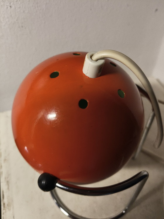 Image 1 of Vintage design Abo Randers eye ball space age metalen tafellamp 