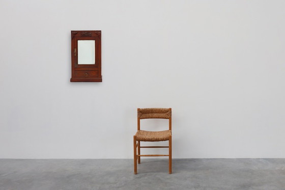 Image 1 of Art Deco scheerkast in hout met afgeschuinde spiegel, Frankrijk