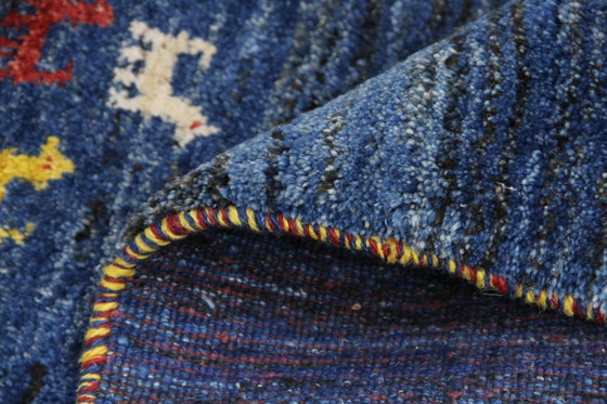 Image 1 of Original Perserteppich Gabbeh Ghashghai Orientteppich 124 cm x 90 cm Alt Natur